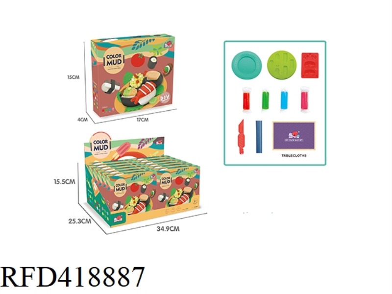 SUSHI CLAY 12PCS