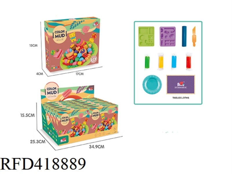 CANDY COLOR MUD 12PCS
