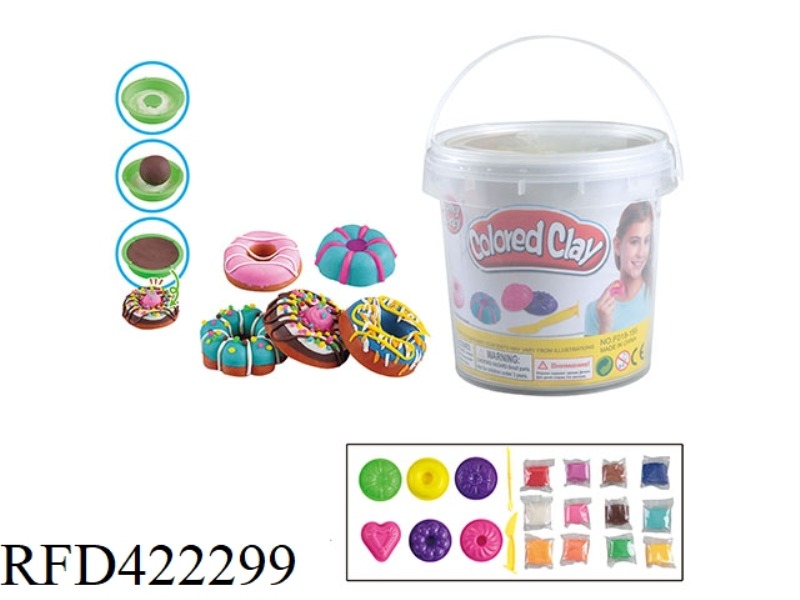 DONUTS WITH 12 COLOR MUD