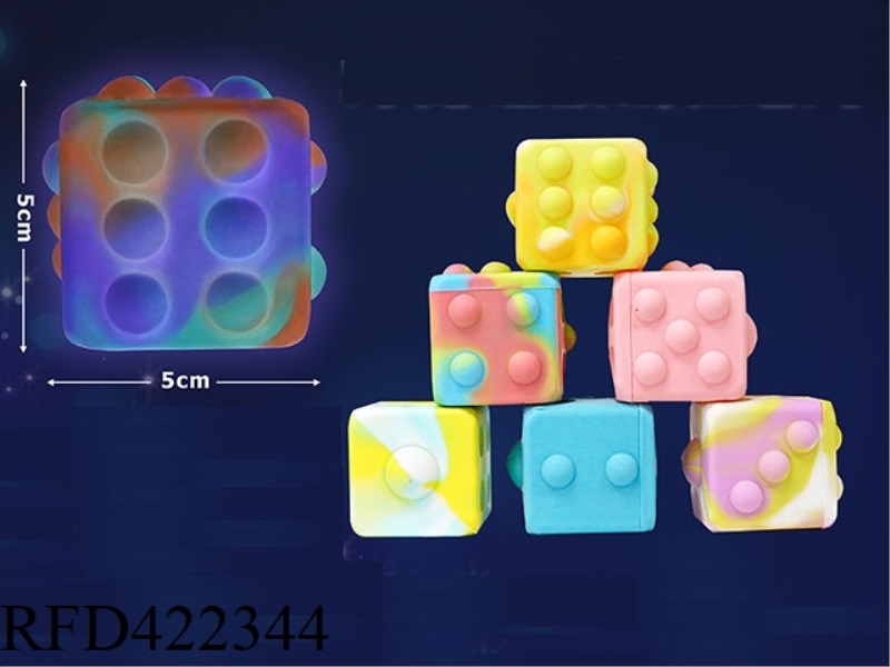 RAT-KILLING SILICONE LIGHT DECOMPRESSION DICE (RANDOM COLOR) 25G