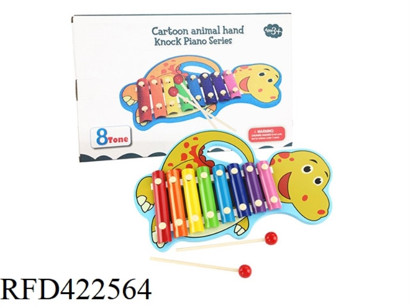 WOODEN DINOSAUR OCTAVE KNOCK ON PIANO