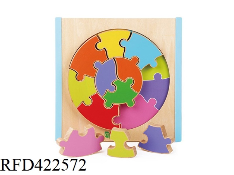 WOODEN COLOR COGNITIVE GRAPHICS CORRESPOND TO IRREGULAR PUZZLES