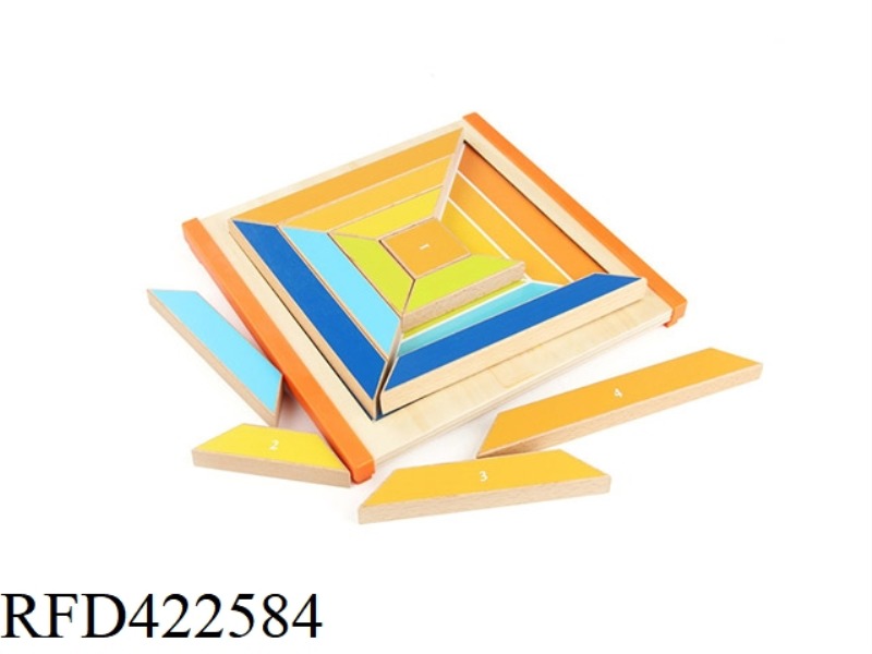 WOODEN TRAPEZOIDAL DIGITAL LEARNING BOARD