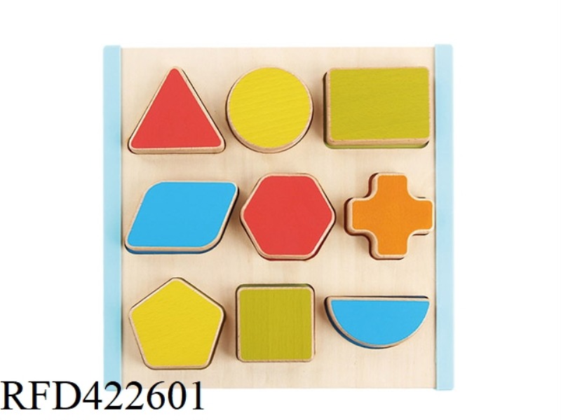 WOODEN SHAPE MATCHING LEARNING BOARD