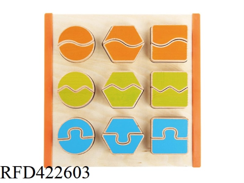WOODEN SHAPE STITCHING MATCHING GAME