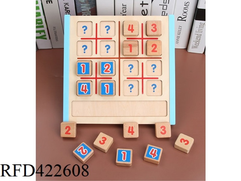 WOODEN SUDOKU GAME BOARD