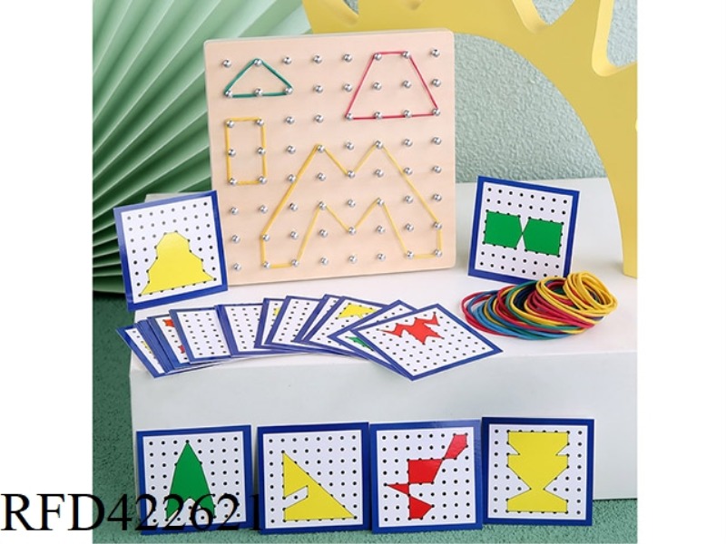 WOODEN CREATIVE NAIL BOARD