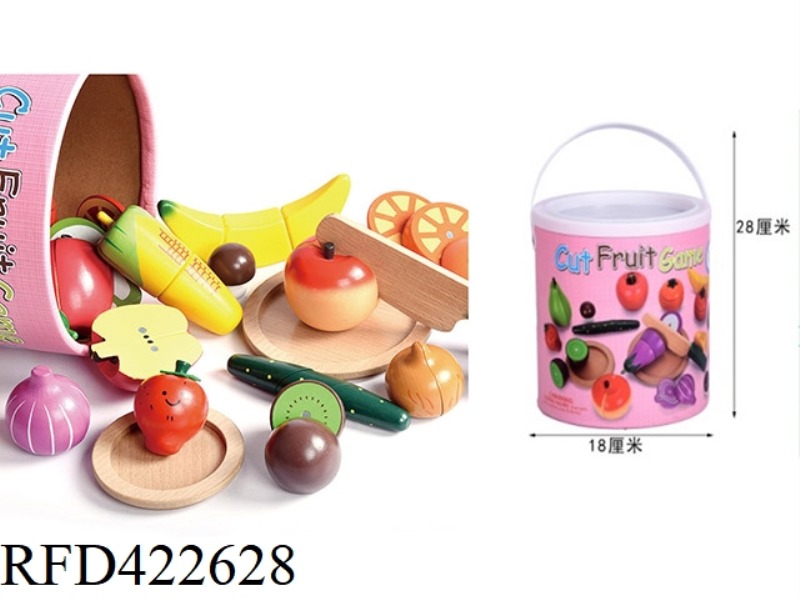 FRUITS AND VEGETABLES IN WOODEN PAPER TUBES