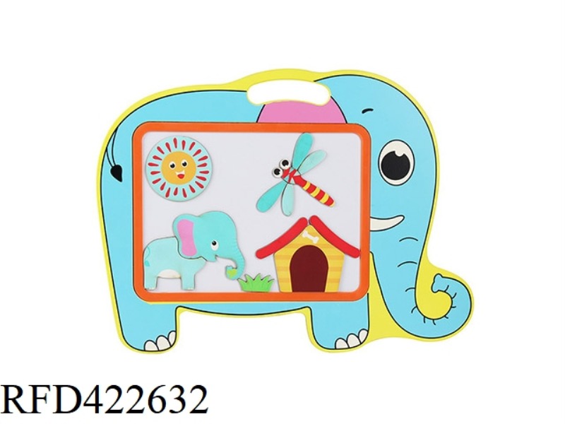 WOODEN ANIMAL SHAPE MAGNETIC BLACKBOARD
