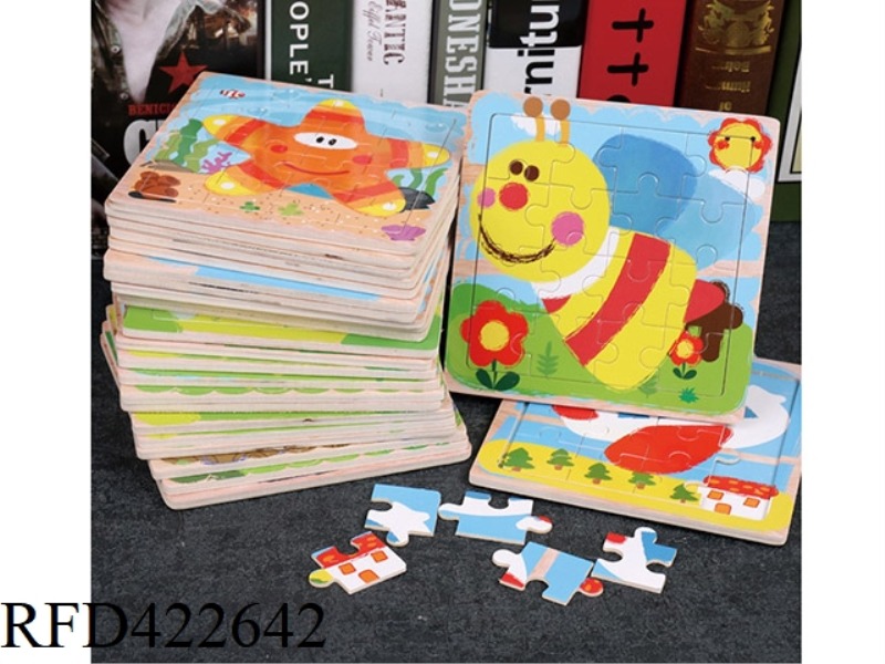 WOODEN ANIMAL PUZZLE 16 PIECES