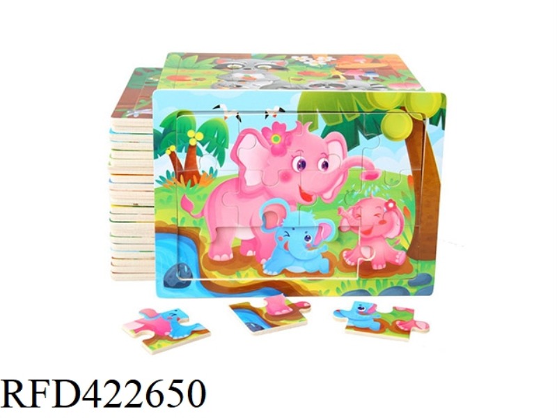 WOODEN PUZZLE 12 PIECES
