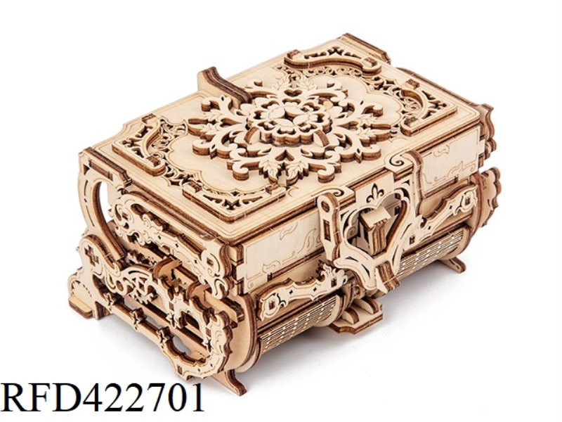 WOODEN ANTIQUE JEWELRY BOX