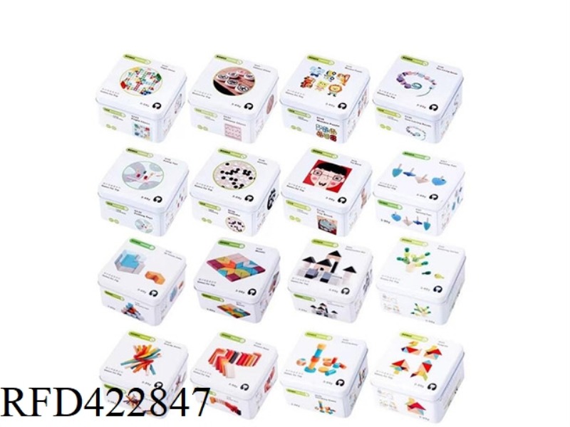 23 RANDOM WOODEN TOYS (TRAVEL IRON BOX)