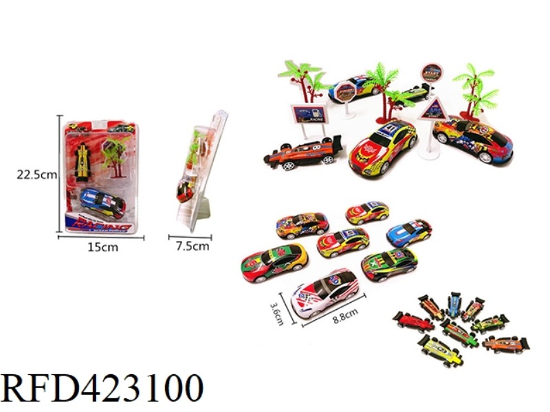 ALLOY PULL BACK CARS GIVE F1 RACING CARS