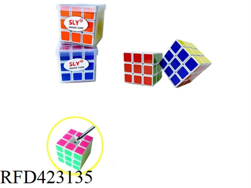 RIGHT ANGLE RUBIK'S CUBE THREE-STAGE THERMAL TRANSFER TRANSPARENT BOX