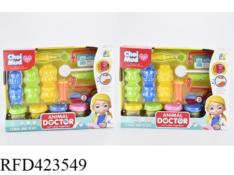 2 MIXED COLOR MUD ANIMAL DOCTORS