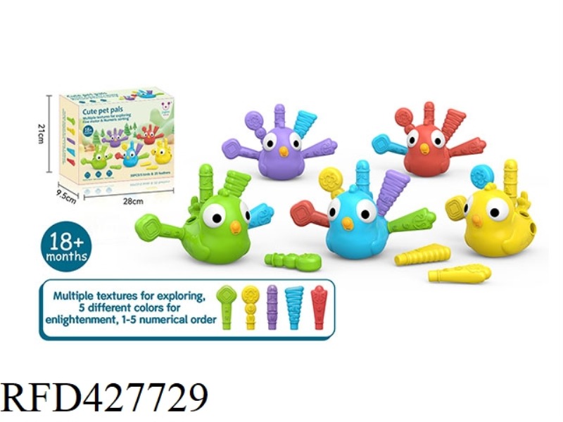 NATIONAL TIDE RAINBOW BIRD (5PCS)