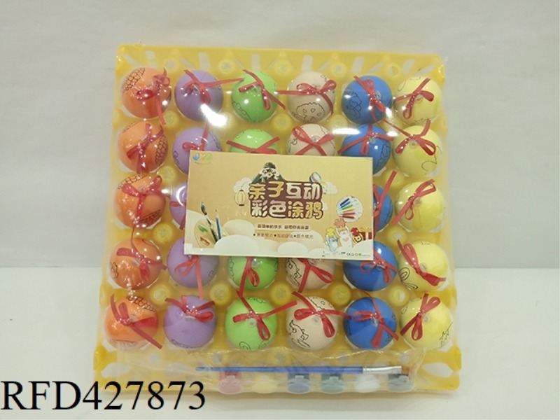 EASTER EGG PAINTING + FIVE-COLOR OIL PAINTING