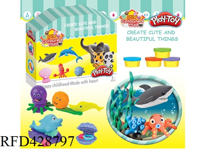 COLORFUL MUD SEA ANIMALS