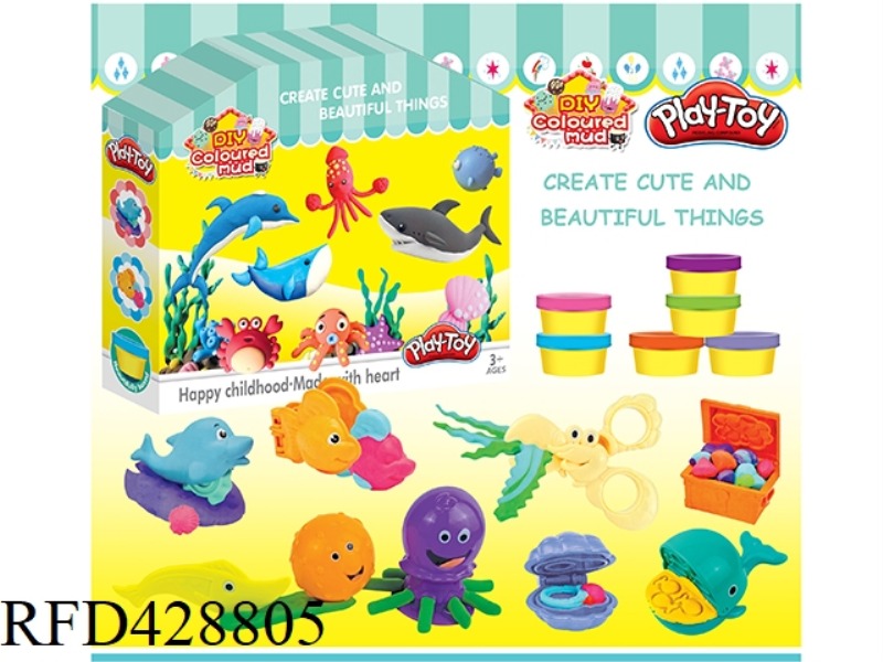 COLORFUL MUD SEA ANIMALS