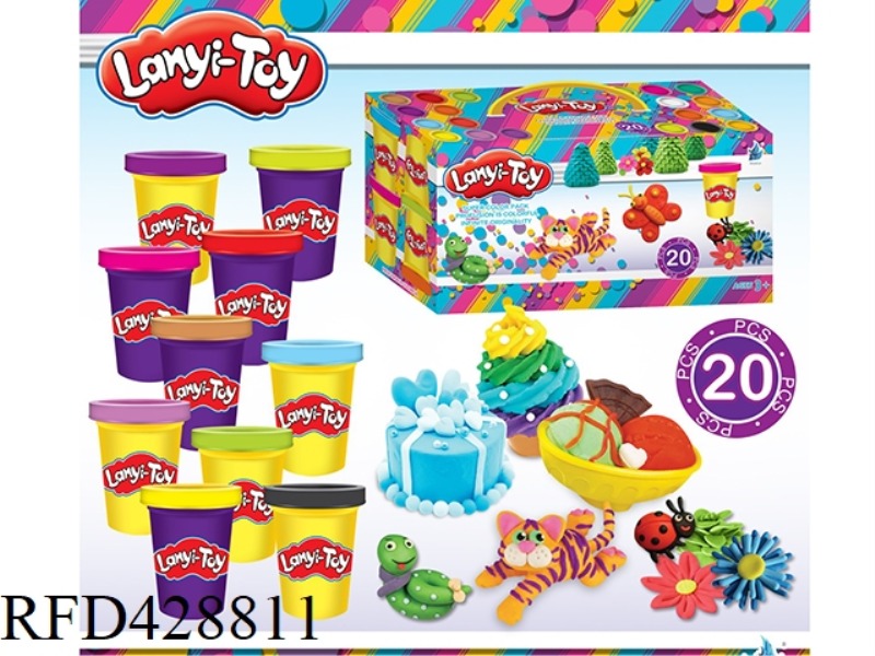20 CANS OF COLOR MUD SET