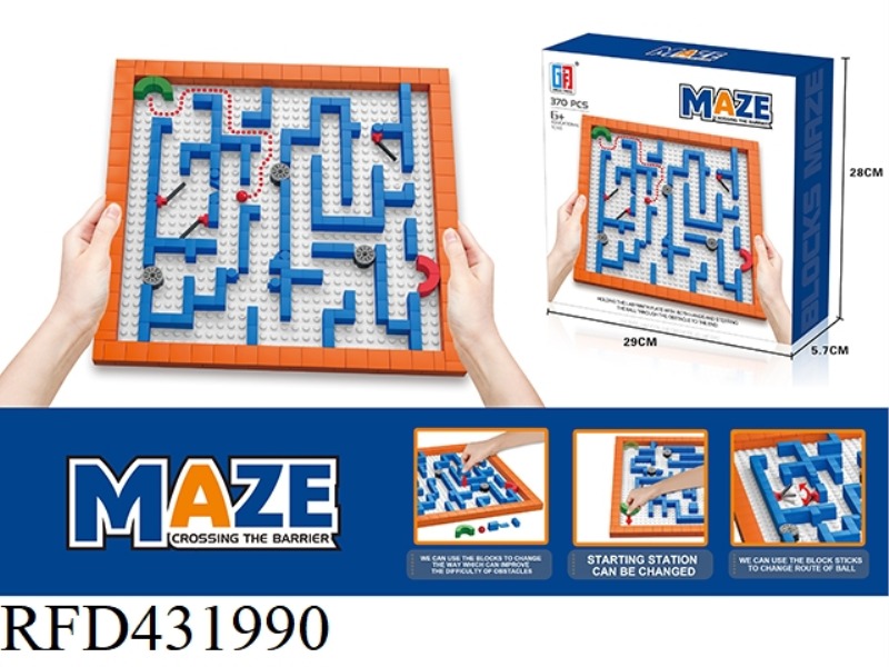 GAME BUILDING BLOCKS MAZE (370PCS)