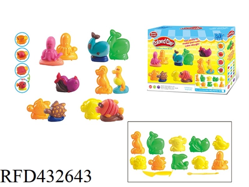 UNDERSEA ANIMALS PLUS 10 COLOR MUD