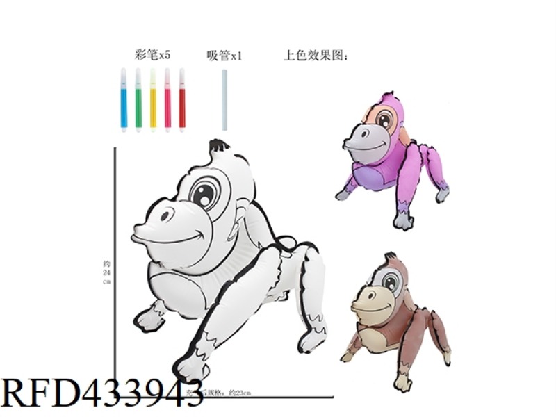 DIY HAND PAINTED ORANGUTAN