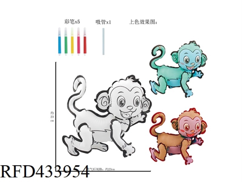 DIY HAND PAINTED MONKEY