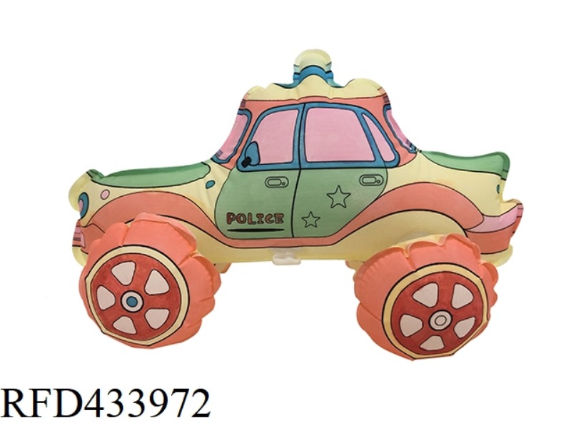 DIY HAND DRAWN INFLATABLE POLICE CAR