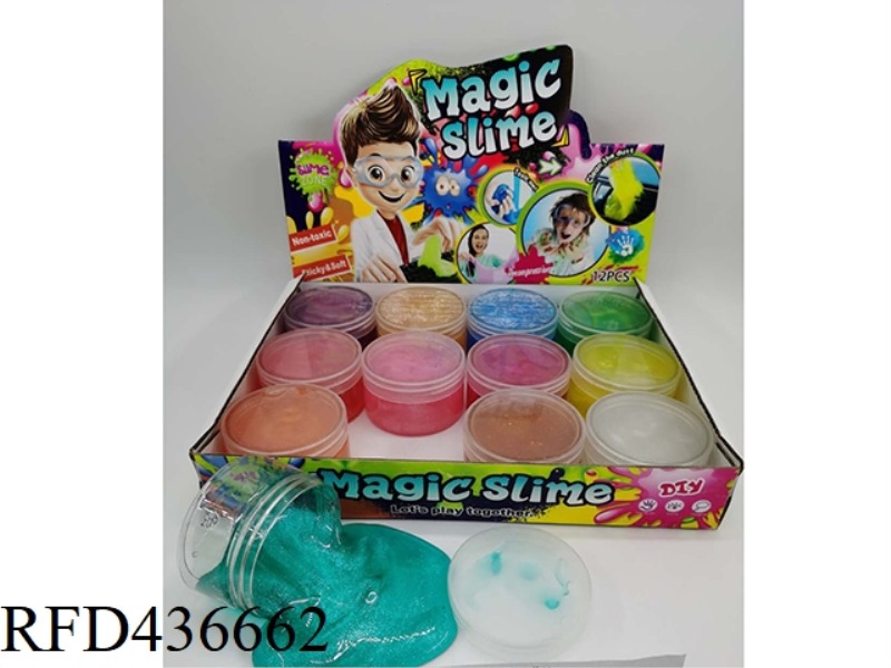SLIM 130G FLAT ROUND PCS HEAVY PEARLESCENT CRYSTAL CLAY 12PCS