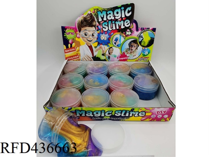 SLIM 130G FLAT ROUND PCS MAGIC CRYSTAL CLAY 12PCS