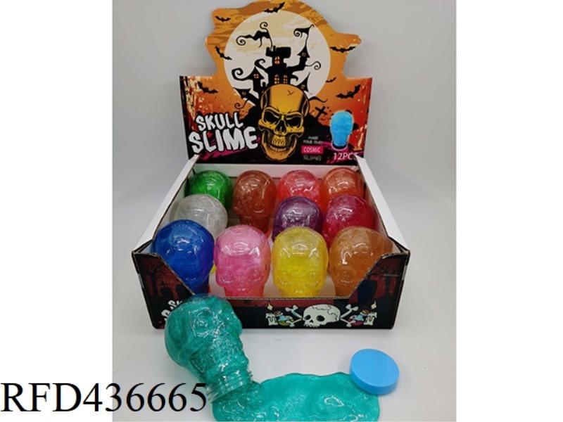 SLIM 130G SKULL PEARLESCENT CRYSTAL CLAY 12PCS