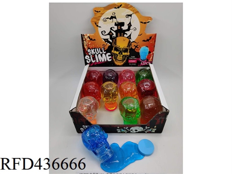 SLIM 130G SKULL TRANSPARENT CRYSTAL CLAY 12PCS