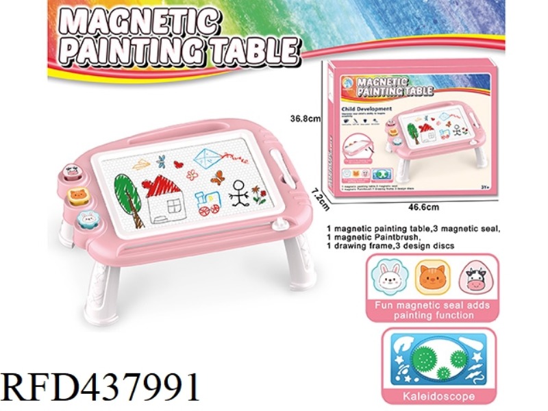 COLOR MAGNETIC PAINTING DESK
