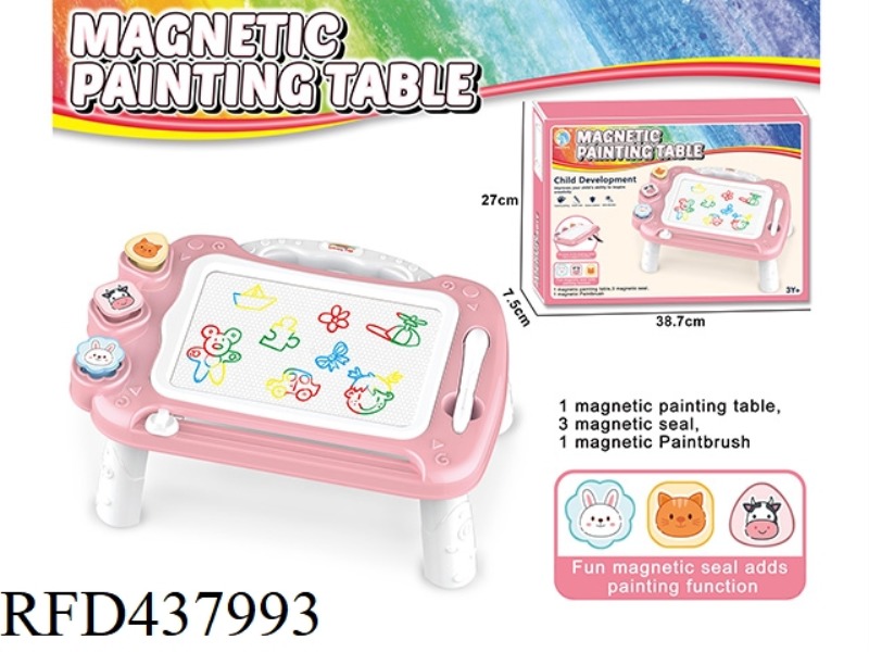 COLOR MAGNETIC PAINTING DESK
