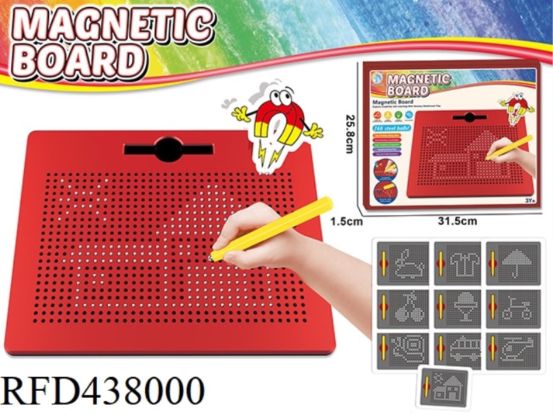 MAGNETIC STEEL BALL DRAWING BOARD