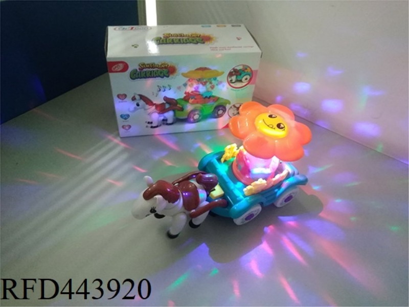 COLORFUL BOX SUNFLOWER CARRIAGE