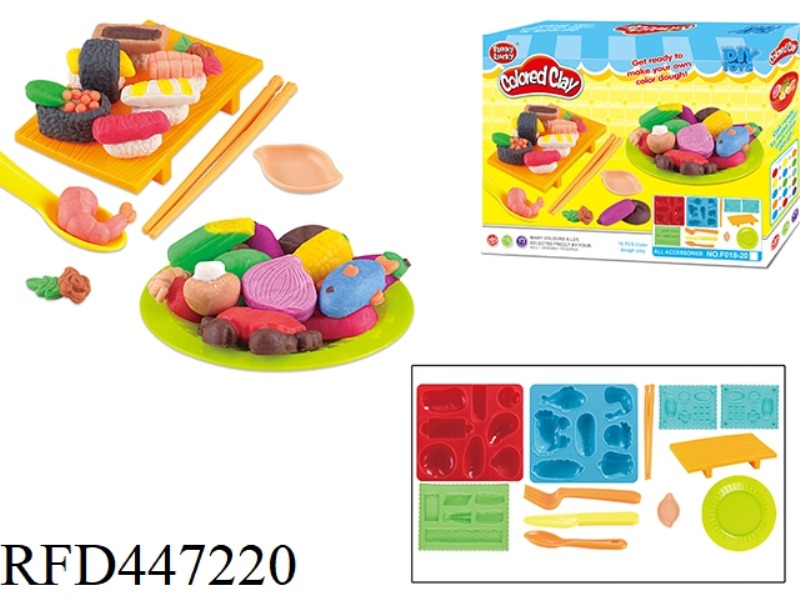 SUSHI SEAFOOD SET SMART FUN CLAY