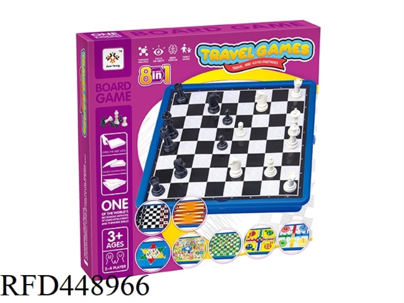 CHESS + CHECKERS + CHESS + SNAKE + YELLOW 4-IN-1