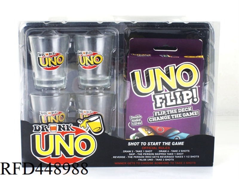 FLIP WINE CUP (4 CUPS + 1 CARD)