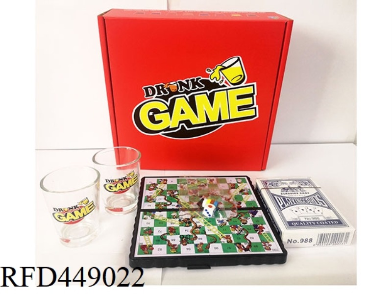 SNAKE CHESS WINE GLASS