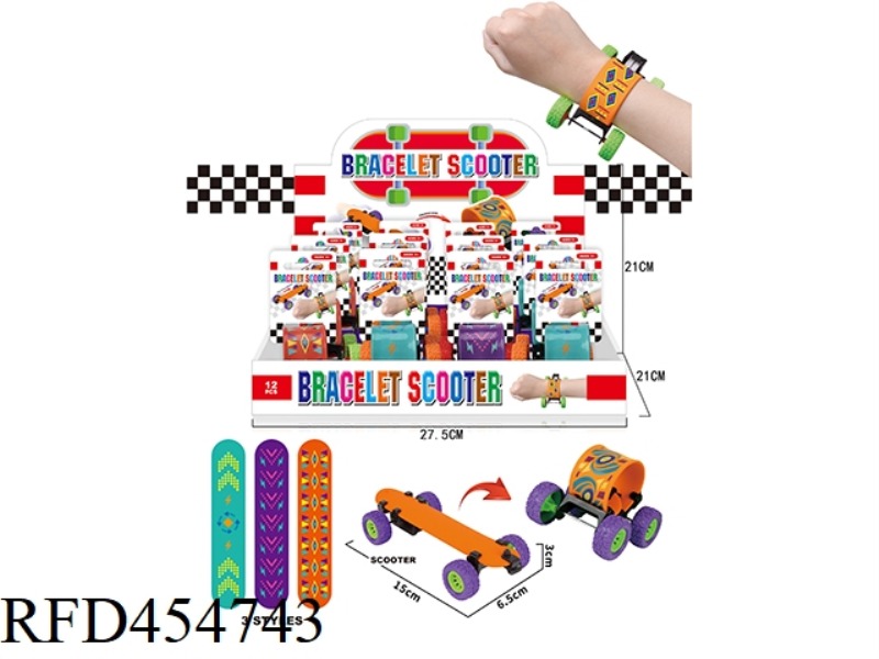 SCOOTER BRACELET 12PCS