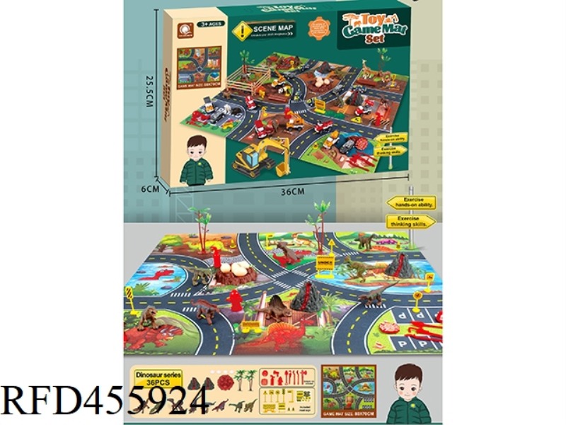 DINOSAUR PARADISE GAME PAD SET (36 PIECE SET)