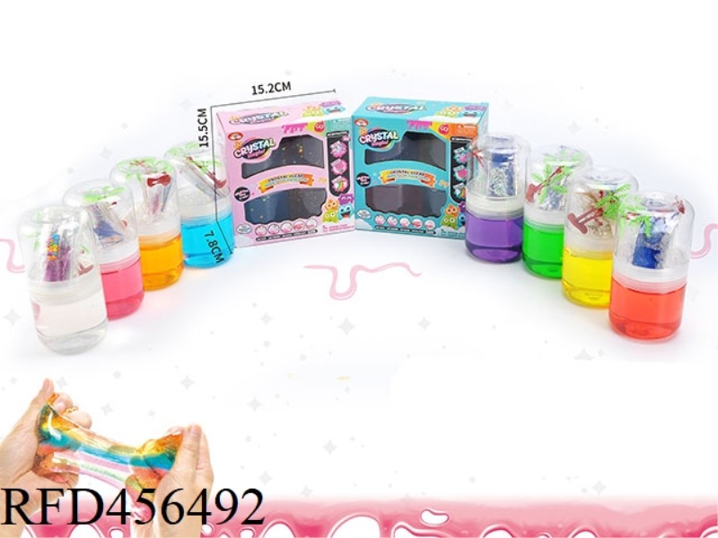 SLIM DIY TRANSPARENT DOUBLE OPEN BOTTLE WINDOW BOX CRYSTAL CLAY