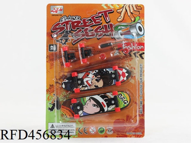 CARTOON SIGN FINGER SKATEBOARD