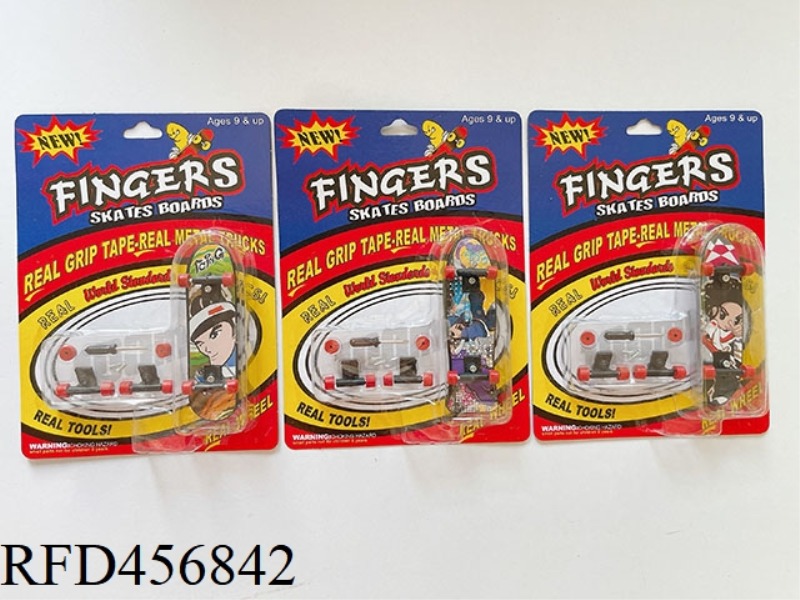 CARTOON SIGN FINGER SKATEBOARD