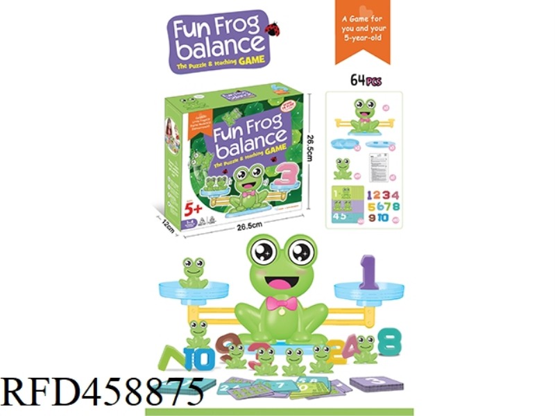 FROG SCALE MATH PUZZLE EARLY EDUCATION ENLIGHTENMENT BOARD GAME (ENGLISH)