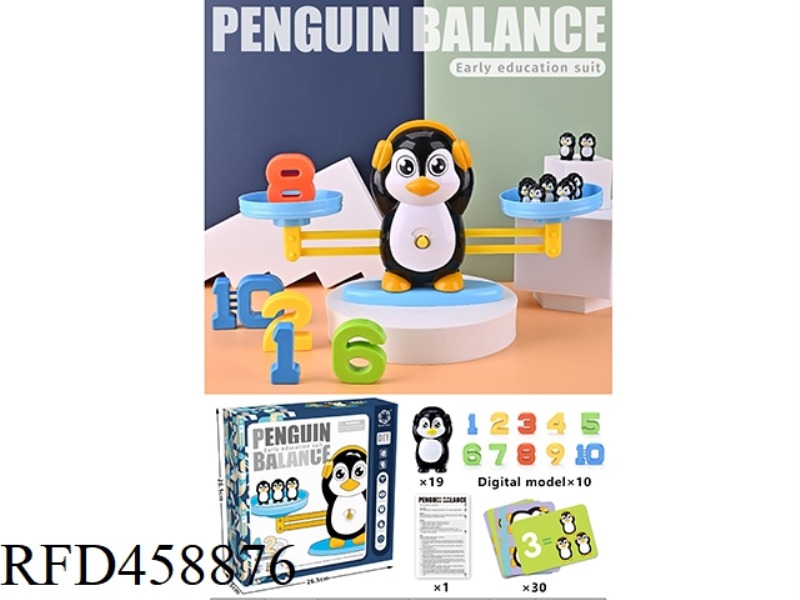 PENGUIN BALANCE MATH PUZZLE EARLY EDUCATION ENLIGHTENMENT BOARD GAME (ENGLISH)