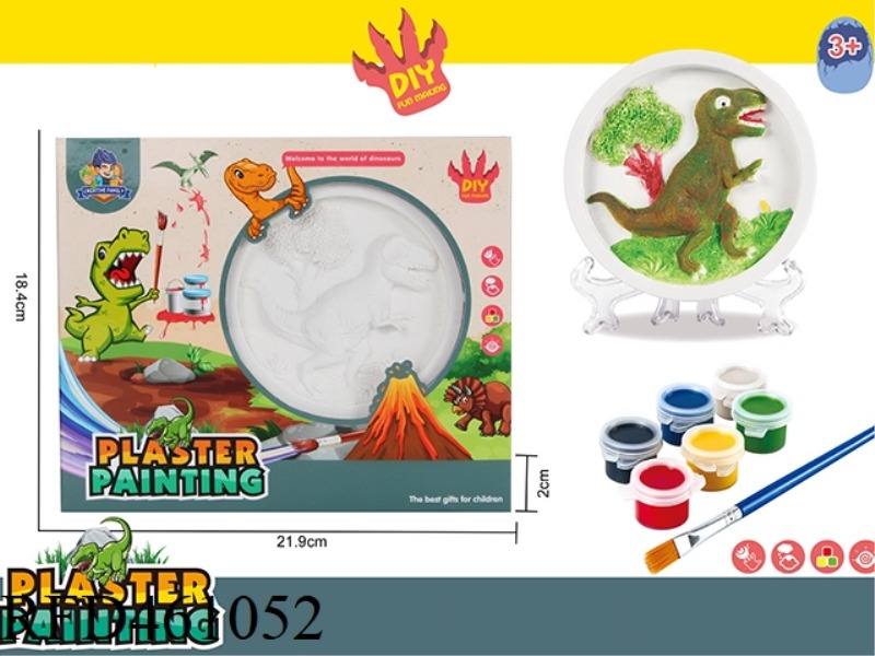 PLASTER PAINTING DINOSAUR WORLD